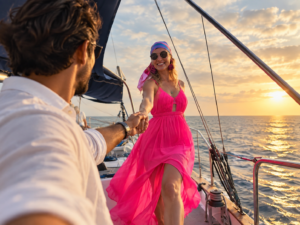 Golden-Hour Yacht Romance